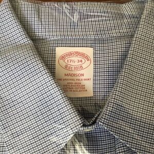 Brooks Brothers Blue Checkered Men's Shirt